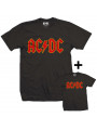 Duo Rockset AC/DC papa t-shirt & kinder t-shirt Colour