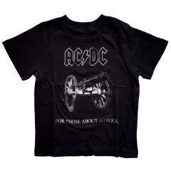 AC/DC Kinder T-Shirt: About to Rock - Zwart