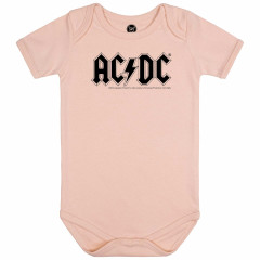 AC/DC Baby Romper Roze - (Logo)