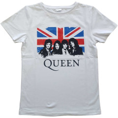 Queen Kinder T-shirt - (England Flag) Wit