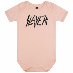 Slayer Baby Romper Roze - (Logo zwart) 