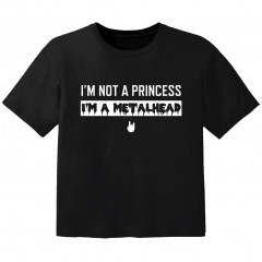 metal kids t-shirt I'm not a princess I'm a metalhead