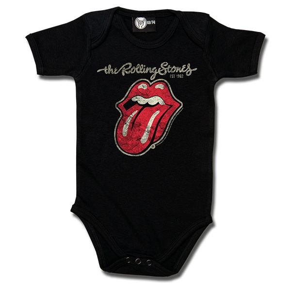 lichten Minder dan Meetbaar Rolling Stones romper baby Plastered Tongue