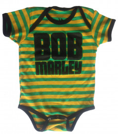 Bob Marley baby romper Jamaica Stripe