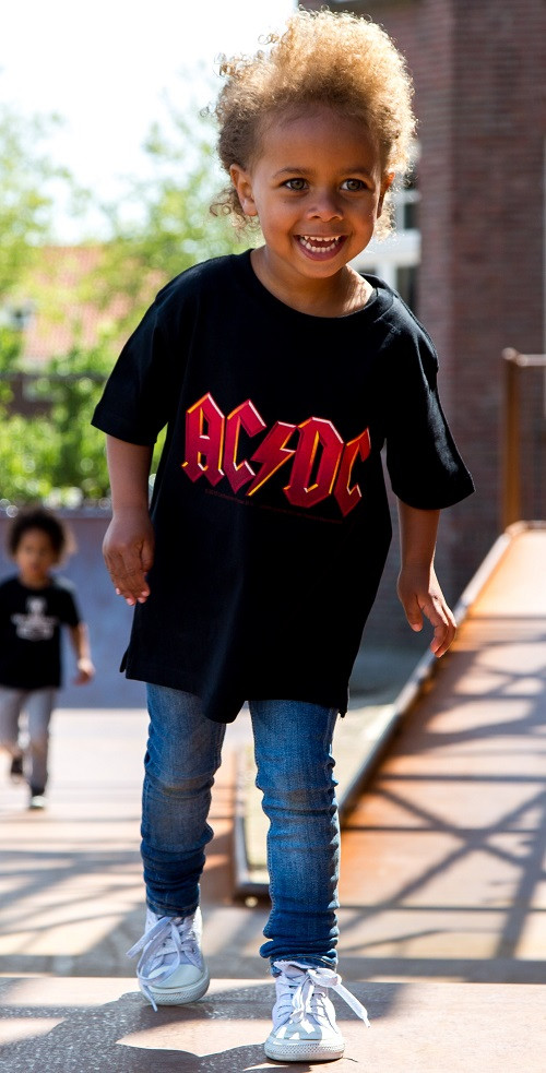 ACDC Kinder T-Shirt Logo colour ACDC - Metal kinder fotoshoot