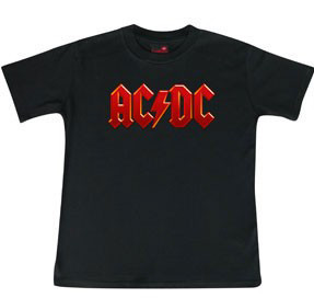 ACDC Kids T-Shirt Logo colour - Metal kinder