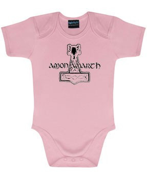 Amon Amarth Baby Romper Logo Pink