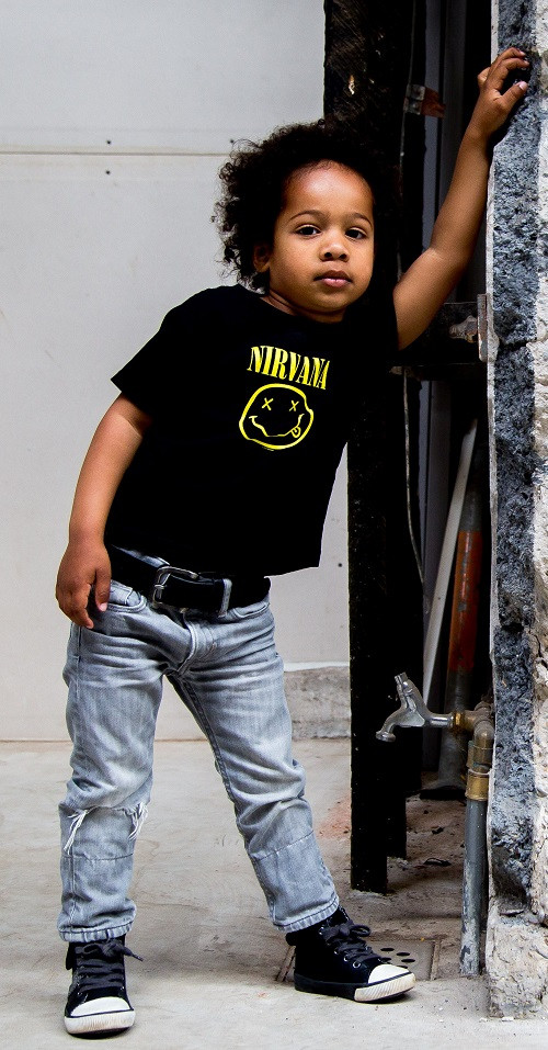Nirvana kinder t-shirt Smiley fotoshoot
