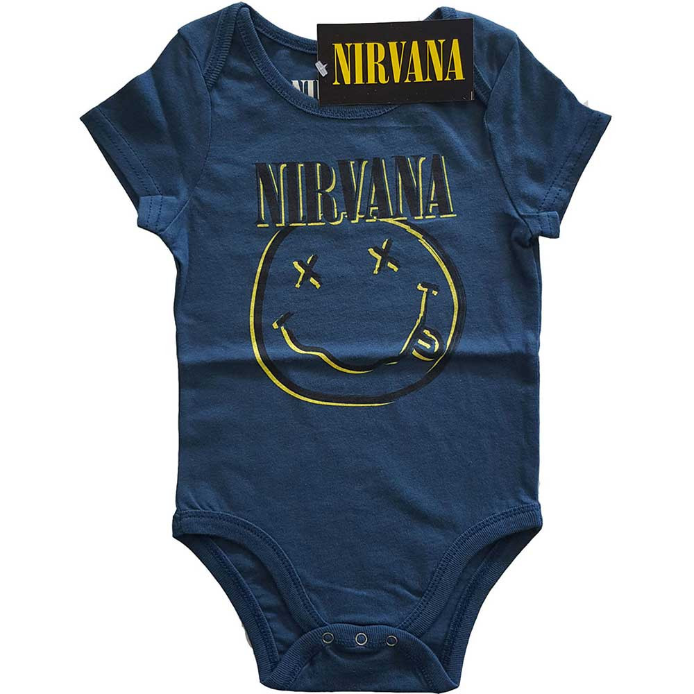 Nirvana baby romper Inverse Smiley 