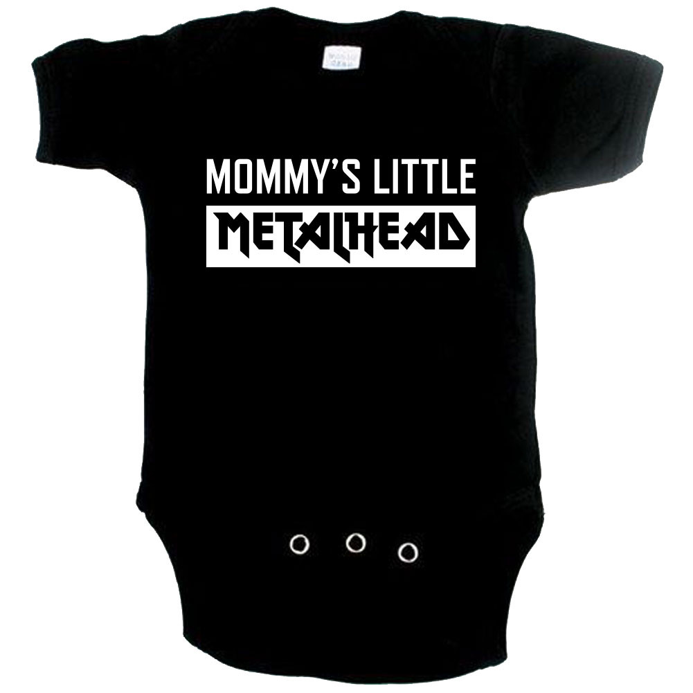 Metal babyromper mommy's little metalhead