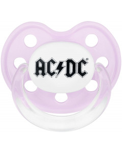 AC/DC baby speen logo 6-18 pink