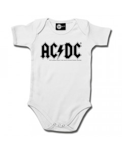 AC/DC Baby Romper AC/DC White ACDC