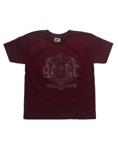AC/DC Kinder T-Shirt: Black Ice - Maroon Rood