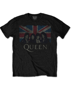 Queen Kinder T-shirt - (England Flag) zwart